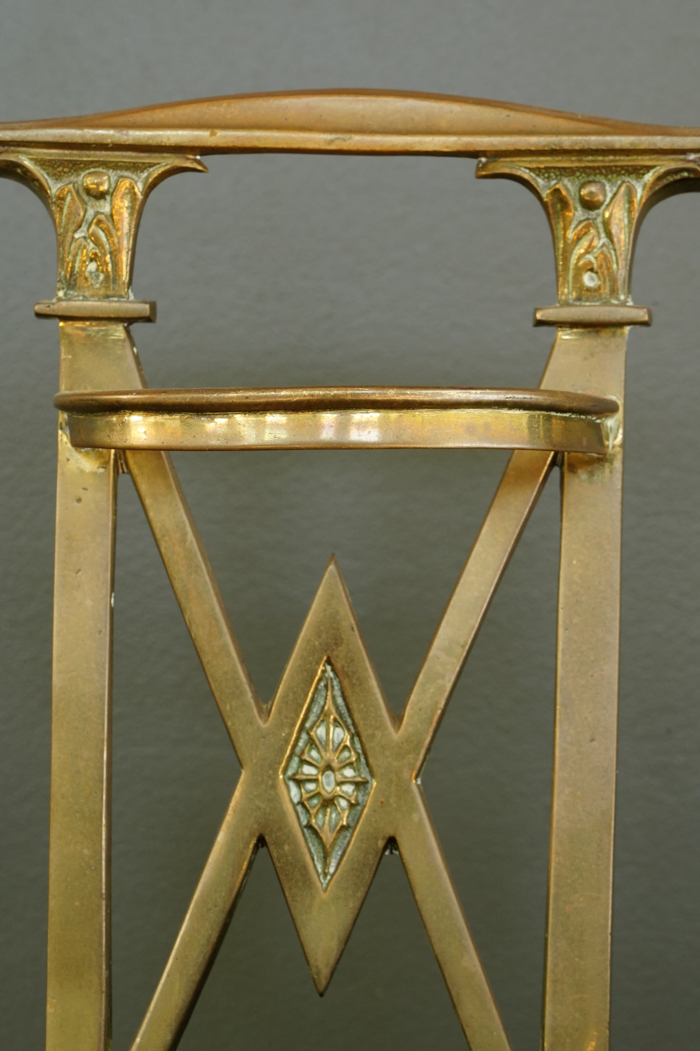 Antique Edwardian Brass Umbrella Stand