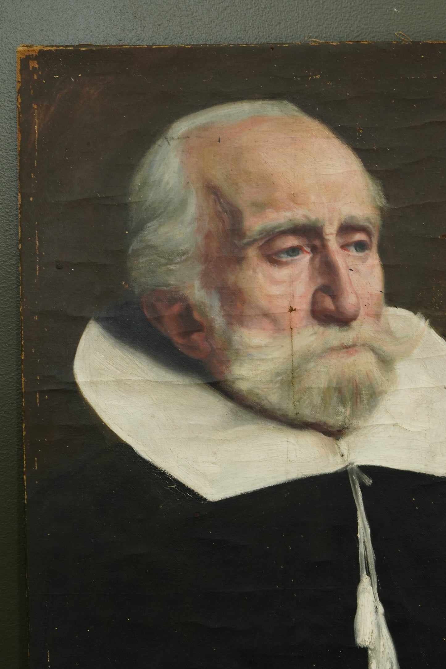 Antique Dutch School Portrait of a Gentleman, Possibly 17th-18th Century