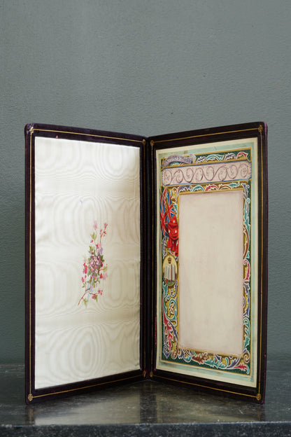*Reserved* British Christmas 1946 Presentation Folder, Morocco Leather, Illuminated Interior
