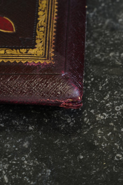 *Reserved* British Christmas 1946 Presentation Folder, Morocco Leather, Illuminated Interior