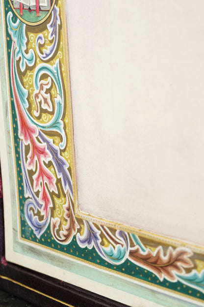 *Reserved* British Christmas 1946 Presentation Folder, Morocco Leather, Illuminated Interior