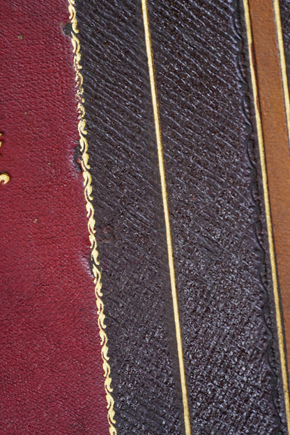 *Reserved* British Christmas 1946 Presentation Folder, Morocco Leather, Illuminated Interior