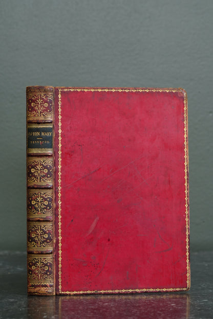 Queen Mary A Drama 1875 First Edition Red Leather, Alfred Tennyson