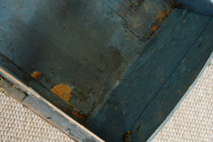 Antique English Haircalf Dome Top Trunk by I.K. Powell of Barnard Castle, Circa 1830