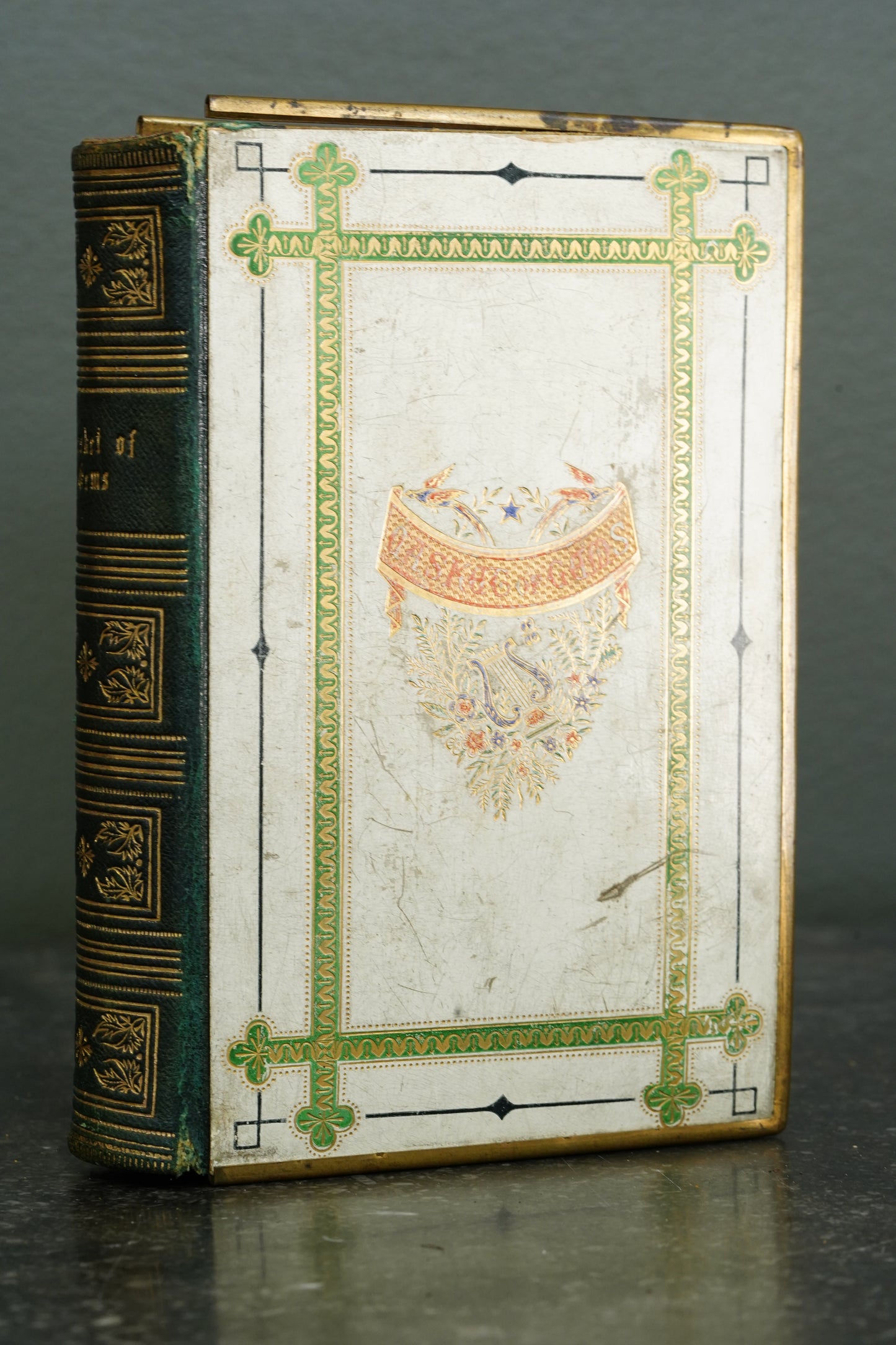 Casquet of Gems 1874 Antique Celluloid Poetry Book