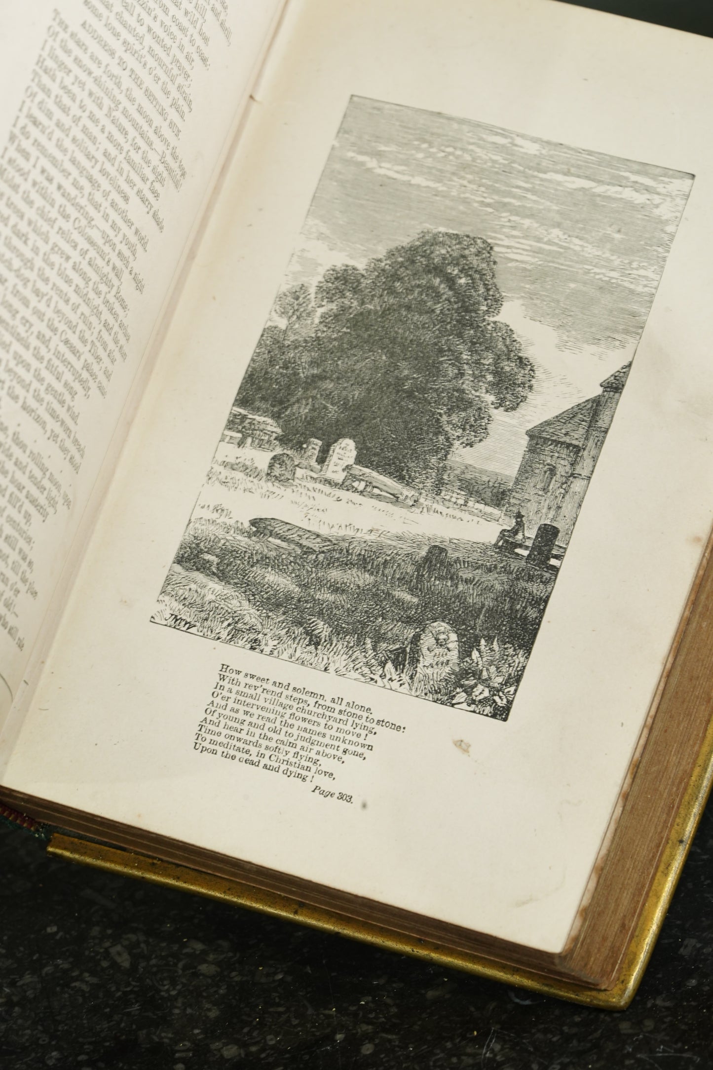 Casquet of Gems 1874 Antique Celluloid Poetry Book