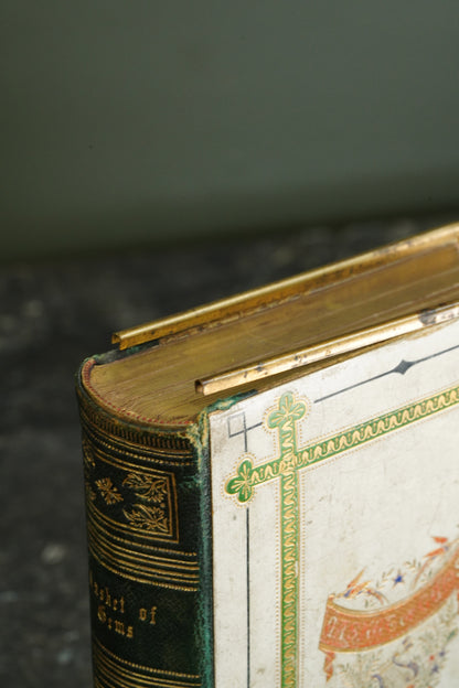 Casquet of Gems 1874 Antique Celluloid Poetry Book