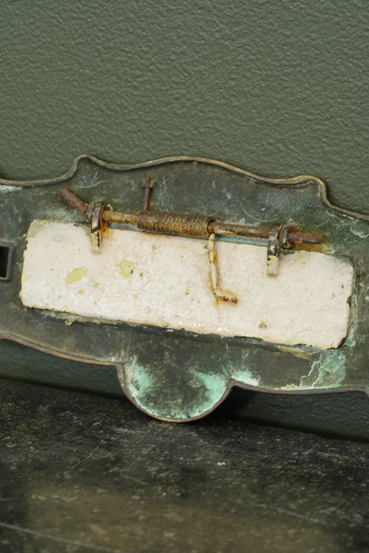 English Brass Letter Plate, Circa 1900