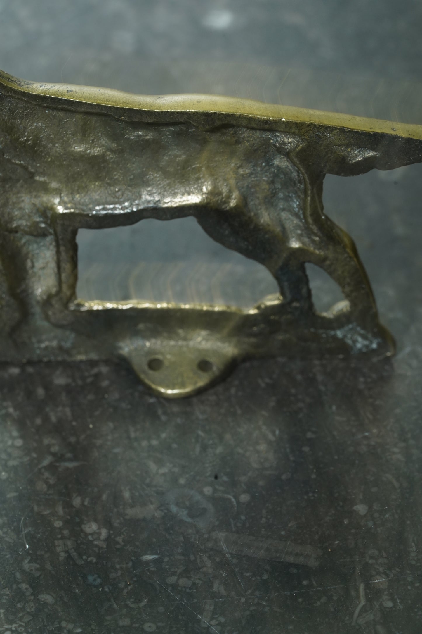 English Brass Setter Dog Figure, Early 20th Century