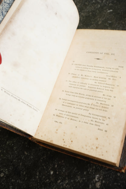 Antique Scottish Literary Essays Three Volumes Full Tree Calf 1809