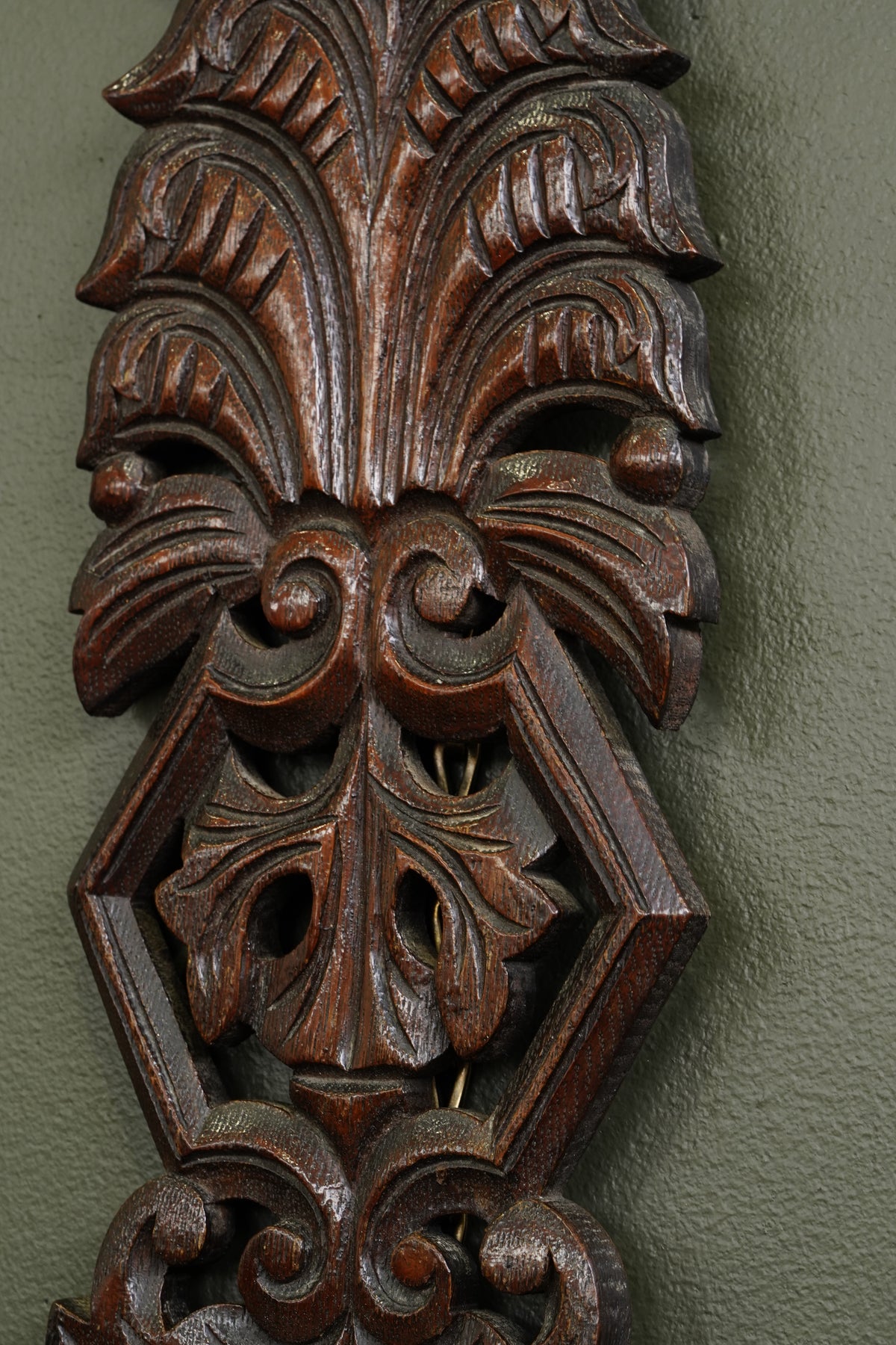Antique English Carved Oak Architectural Fragment