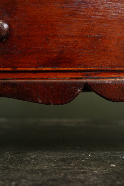 Antique English Mahogany Miniature Chest of Drawers, Circa 1830-1860