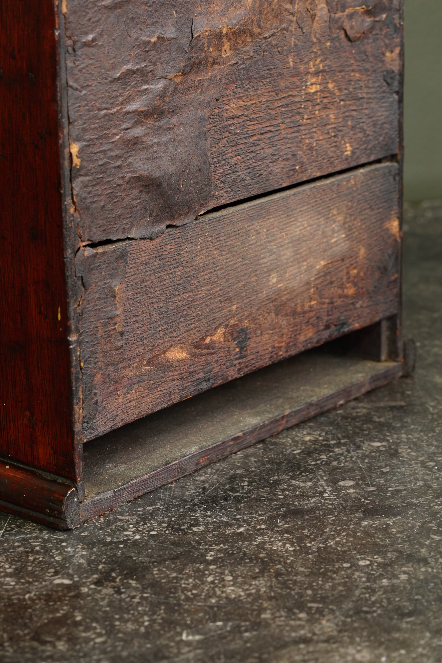 Antique English Miniature Mahogany Chest of Drawers, Ca. 1870