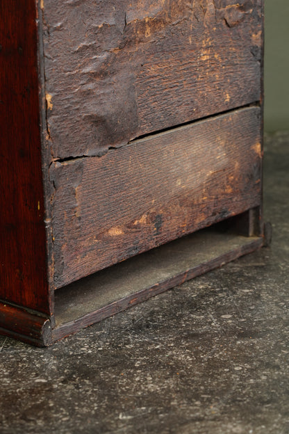 Antique English Miniature Mahogany Chest of Drawers, Ca. 1870