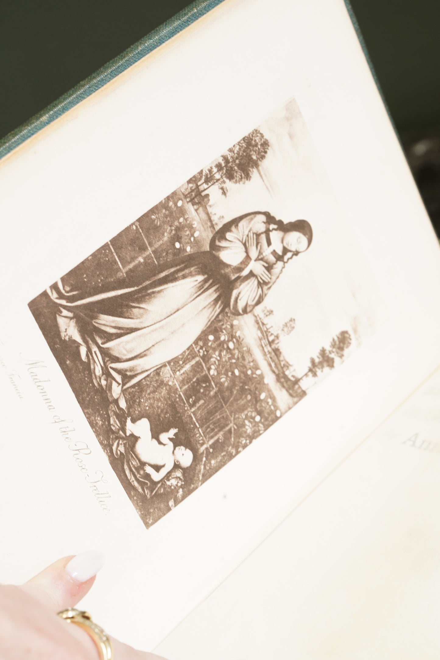 Antique Art History Book Legends of the Madonna Vellum 1907
