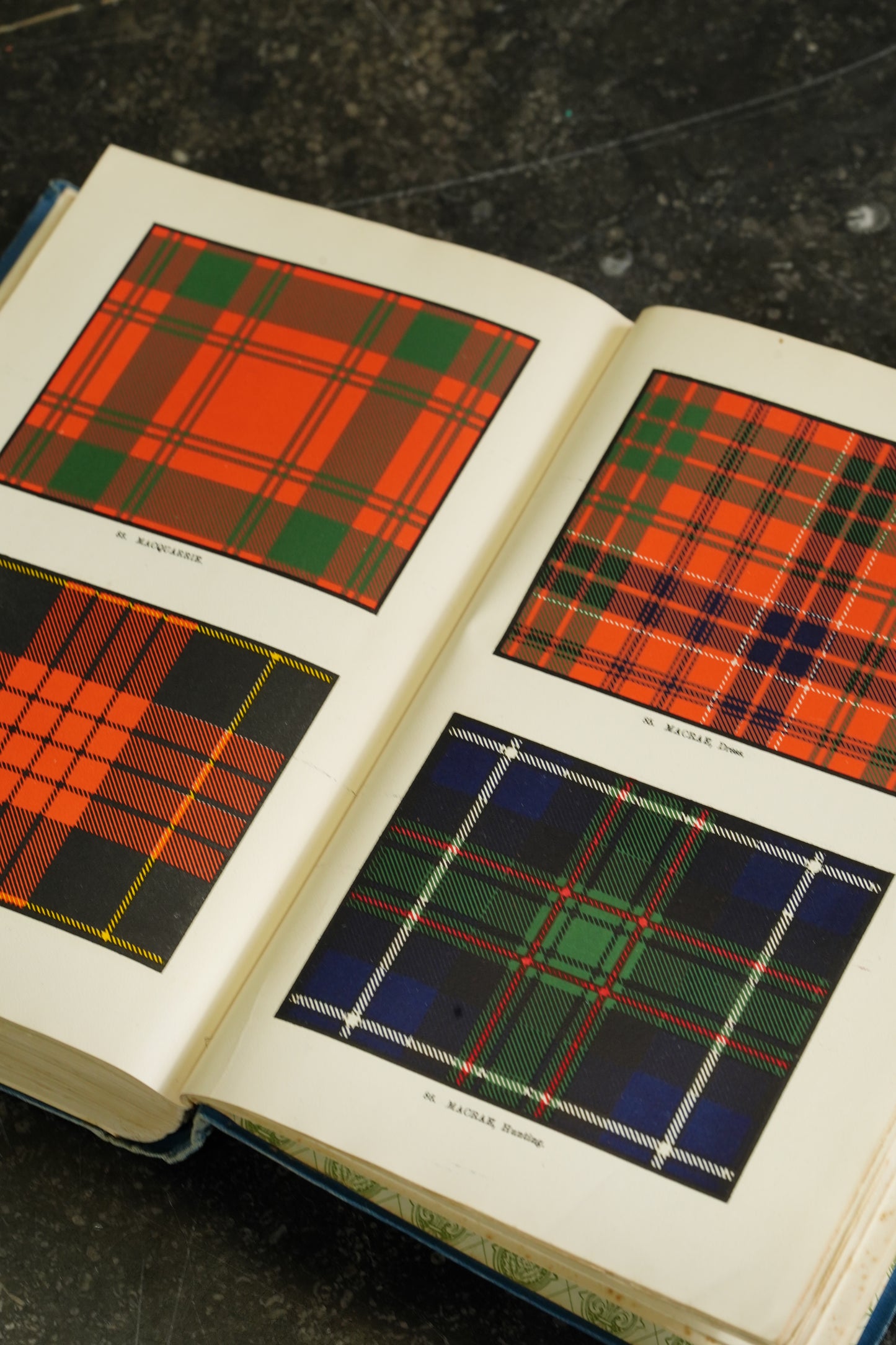 Antique Scottish Highland Clans Book First Edition Blue Cloth 1908