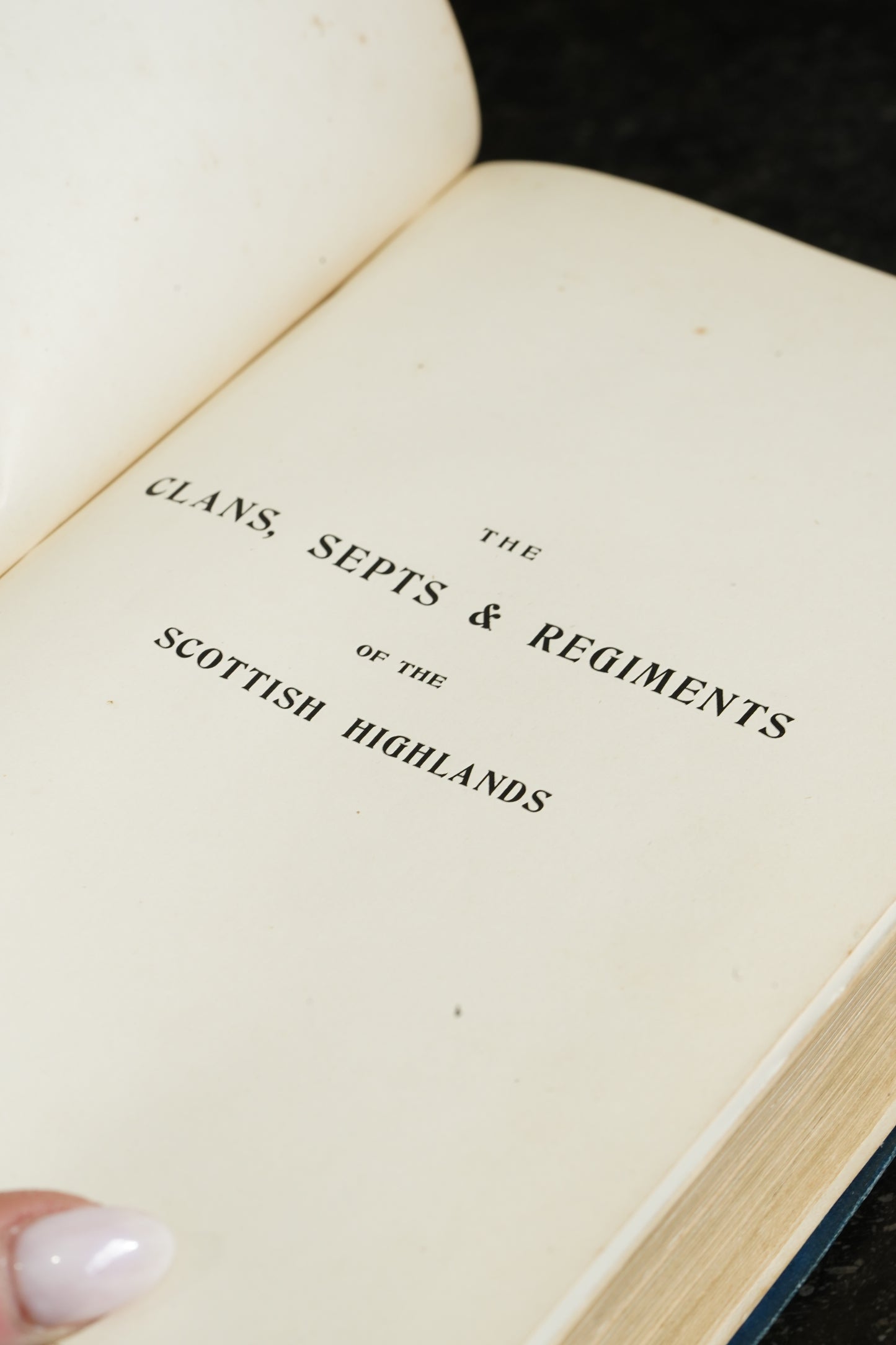 Antique Scottish Highland Clans Book First Edition Blue Cloth 1908