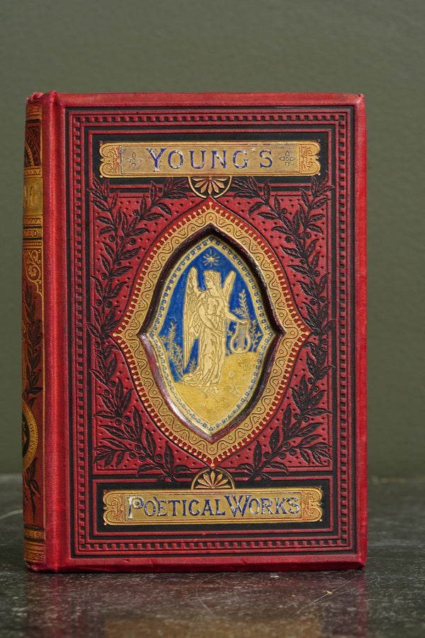 Antique Edward Young Poetical Works Illustrated Poetry Book secondary view