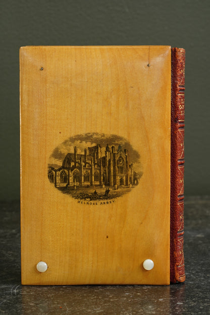 Antique Poetry Book Lady of the Lake Walter Scott Mauchline Binding