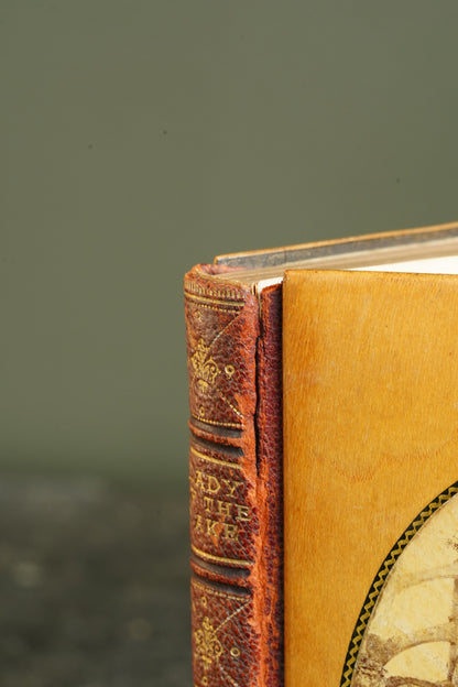 Antique Poetry Book Lady of the Lake Walter Scott Mauchline Binding
