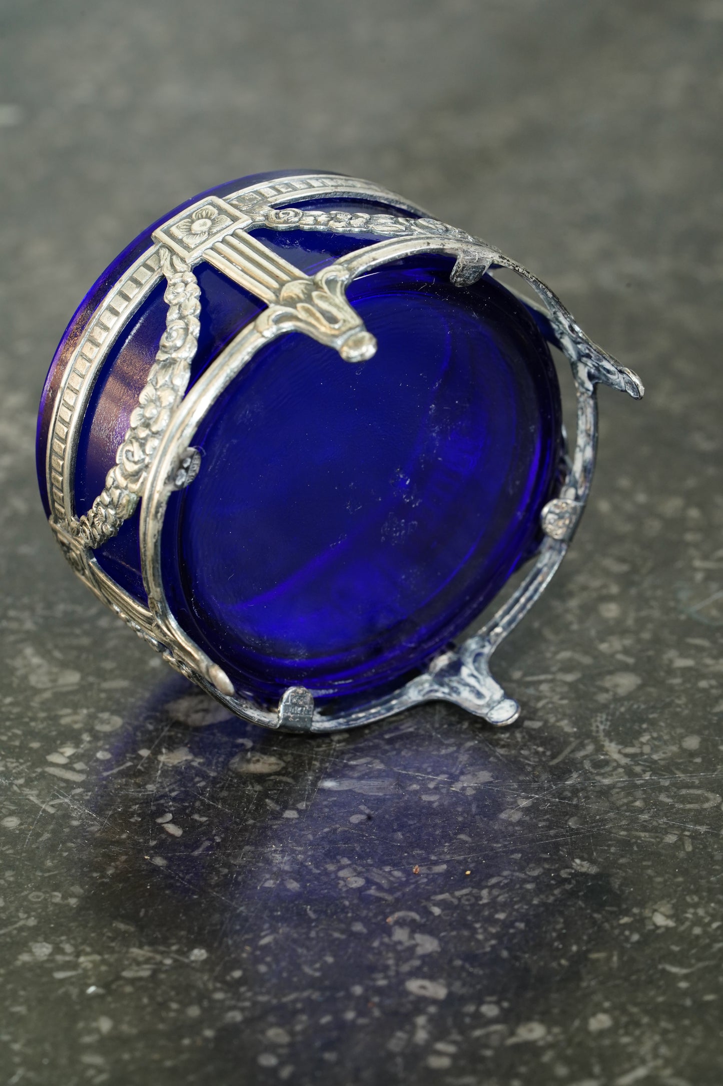 Antique French Silverplate Open Salt Cellar, Circa 1900