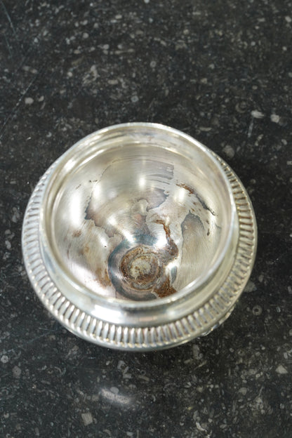 Antique English Silver Open Salt Dish, Ca. 1880
