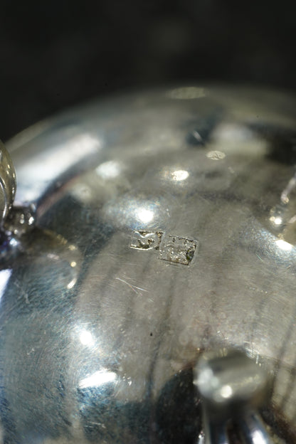 Antique English Silver Open Salt Dish, Ca. 1880