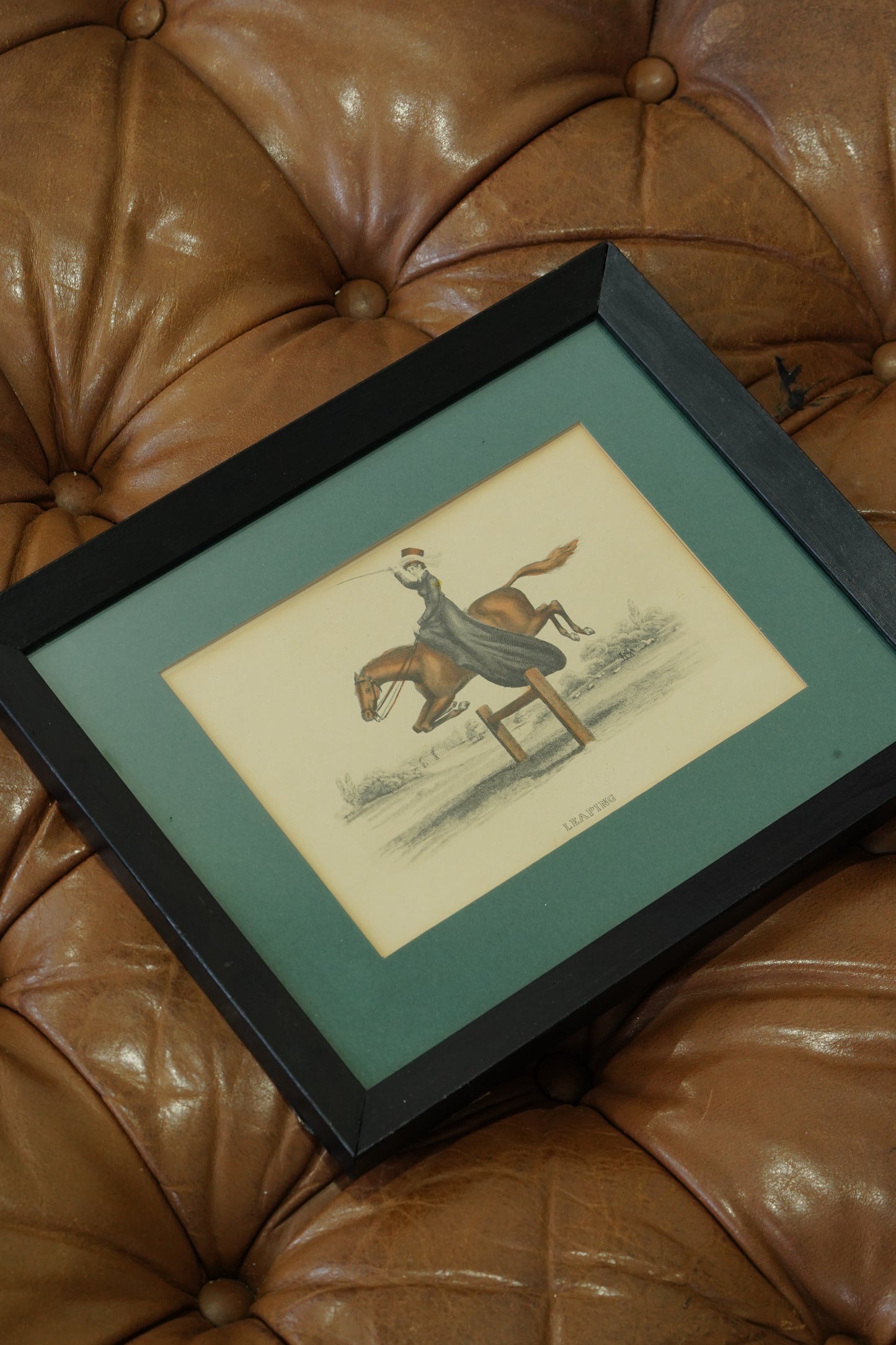 Set of Four - Antique English Equestrian Engravings, Hand-Coloured Horsemanship