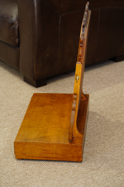Vintage Birch Vanity Mirror with Drawer, Early 20th Century