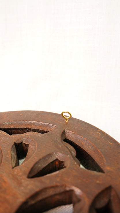 Antique English Carved Oak Pediment Crest Fragment, Circa 1880