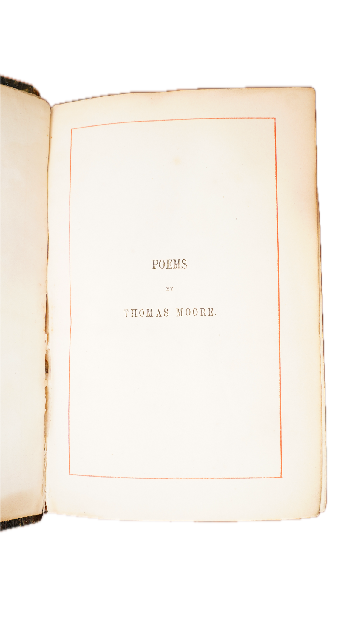 Thomas Moore Poetical Works 1863 Leather Gilt Edges