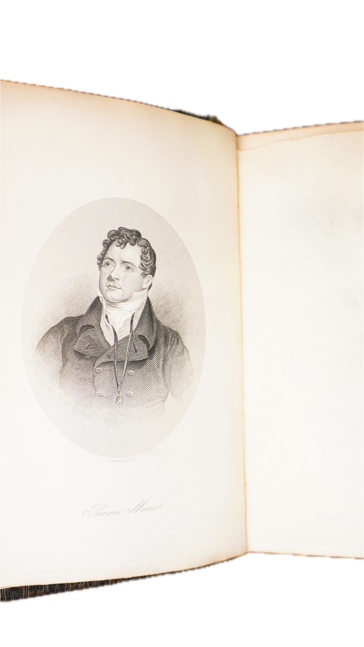 Thomas Moore Poetical Works 1863 Leather Gilt Edges