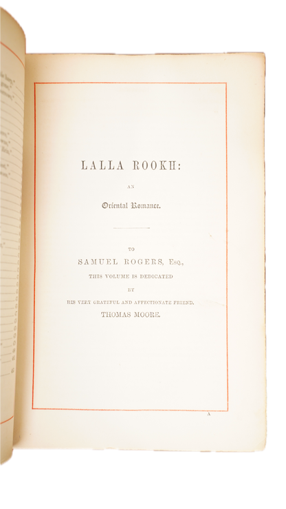 Thomas Moore Poetical Works 1863 Leather Gilt Edges