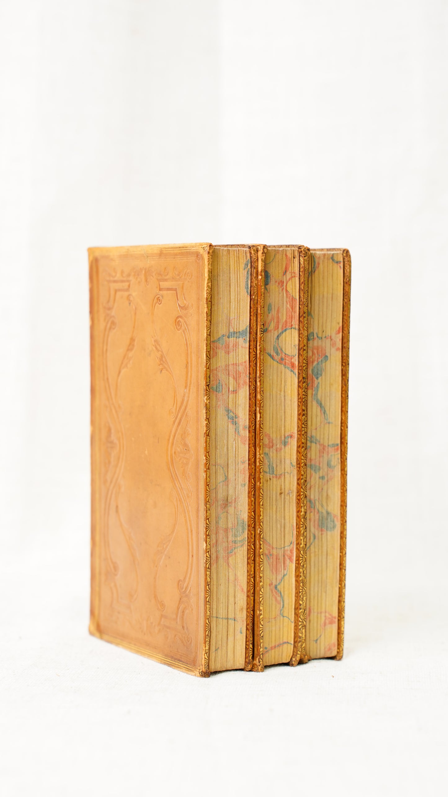 William Cowper Poems 3 Volumes John Sharpe 1825 Antique Calf Set