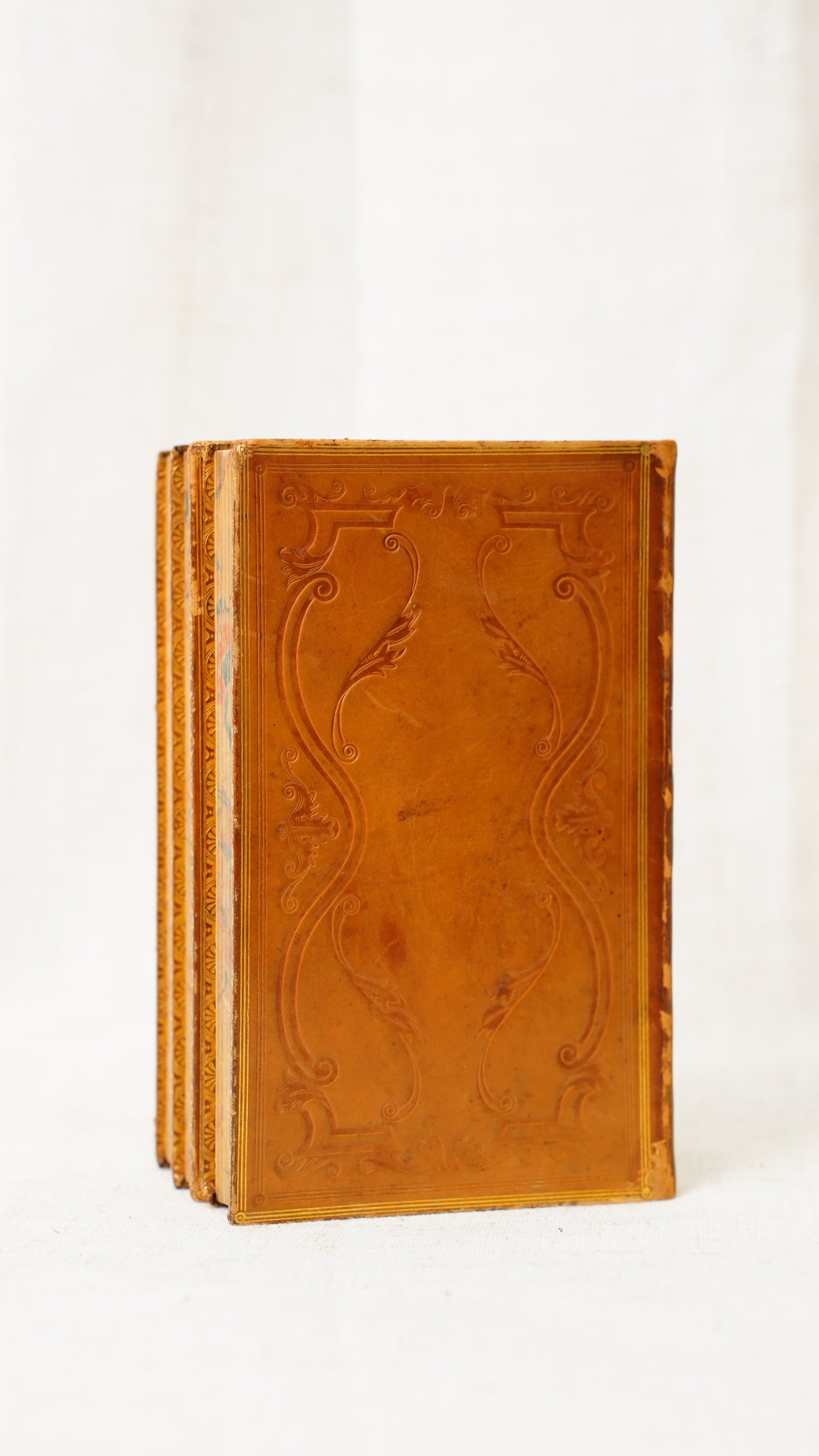 William Cowper Poems 3 Volumes John Sharpe 1825 Antique Calf Set
