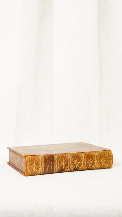 Thackeray Vanity Fair 1904 Smith Elder Antique Leather Prize Binding
