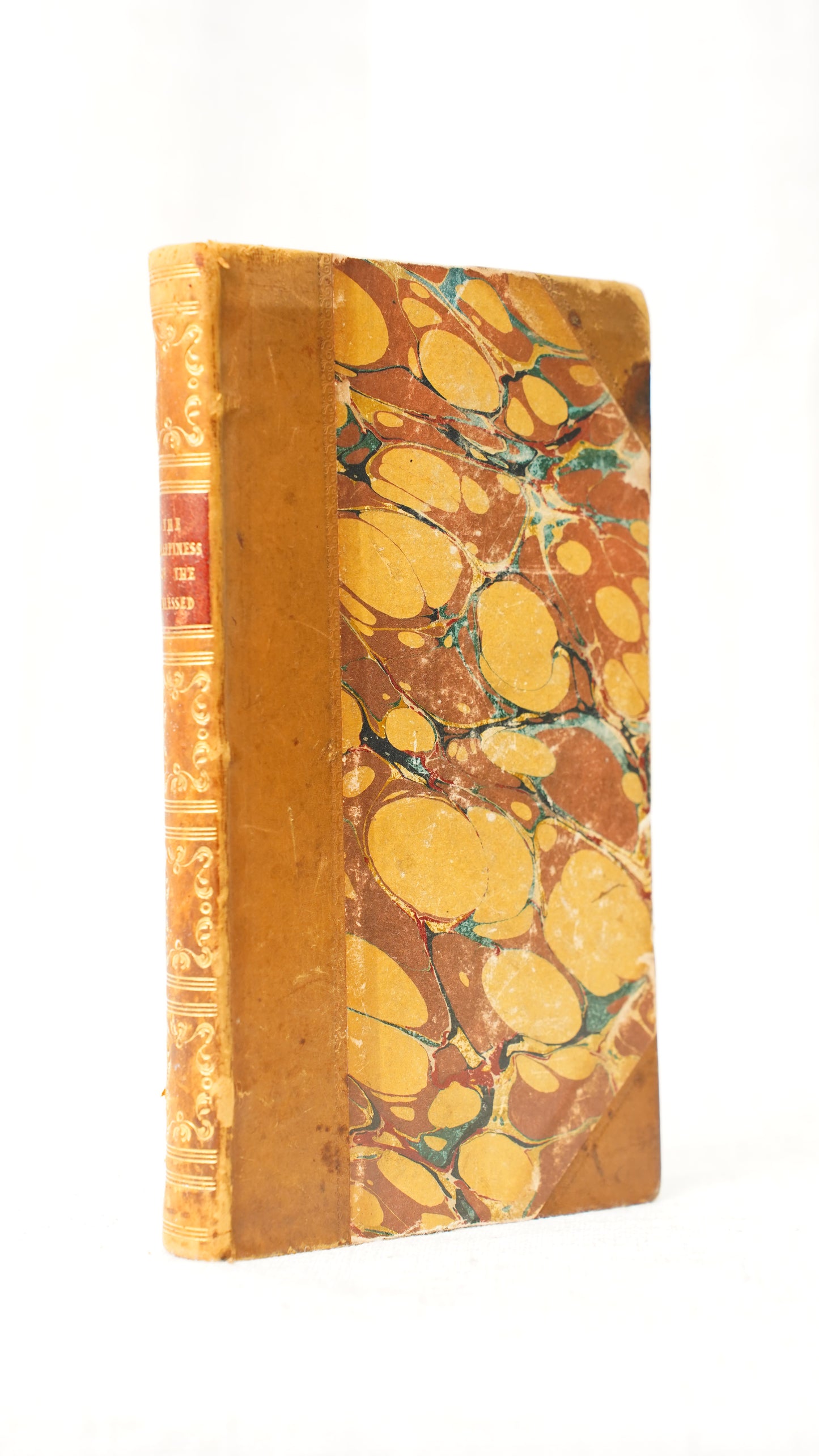 Richard Mant Happiness of the Blessed 1837 Antique Half Leather Book