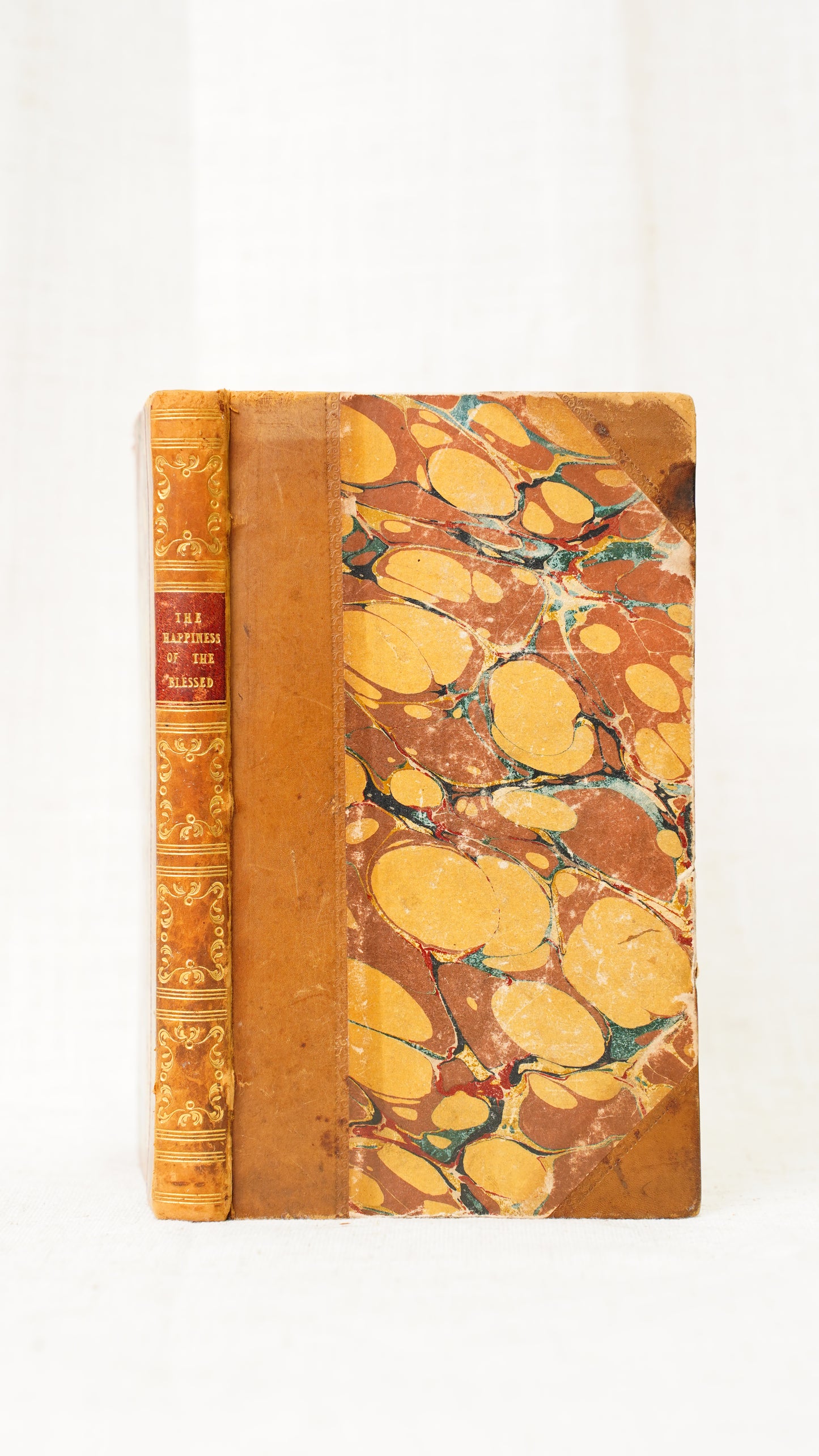 Richard Mant Happiness of the Blessed 1837 Antique Half Leather Book