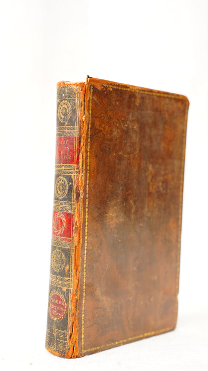 Antique Gray Collins and Falconer Poetical Works Cooke's Edition 1790s Leather Book