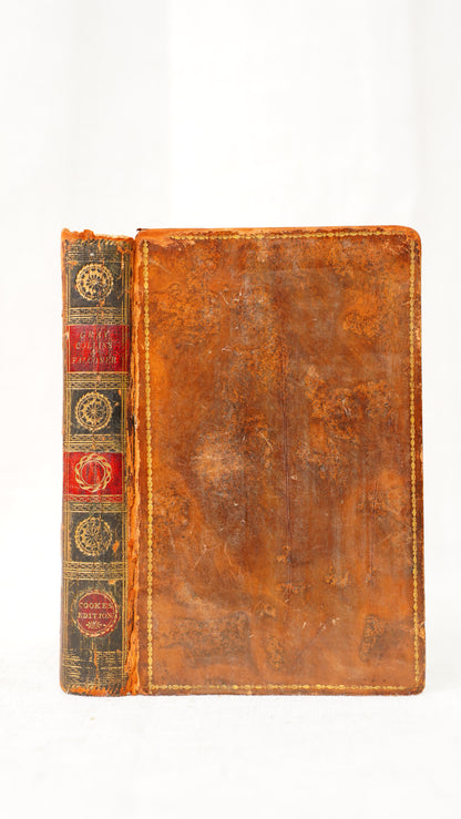 Antique Gray Collins and Falconer Poetical Works Cooke's Edition 1790s Leather Book