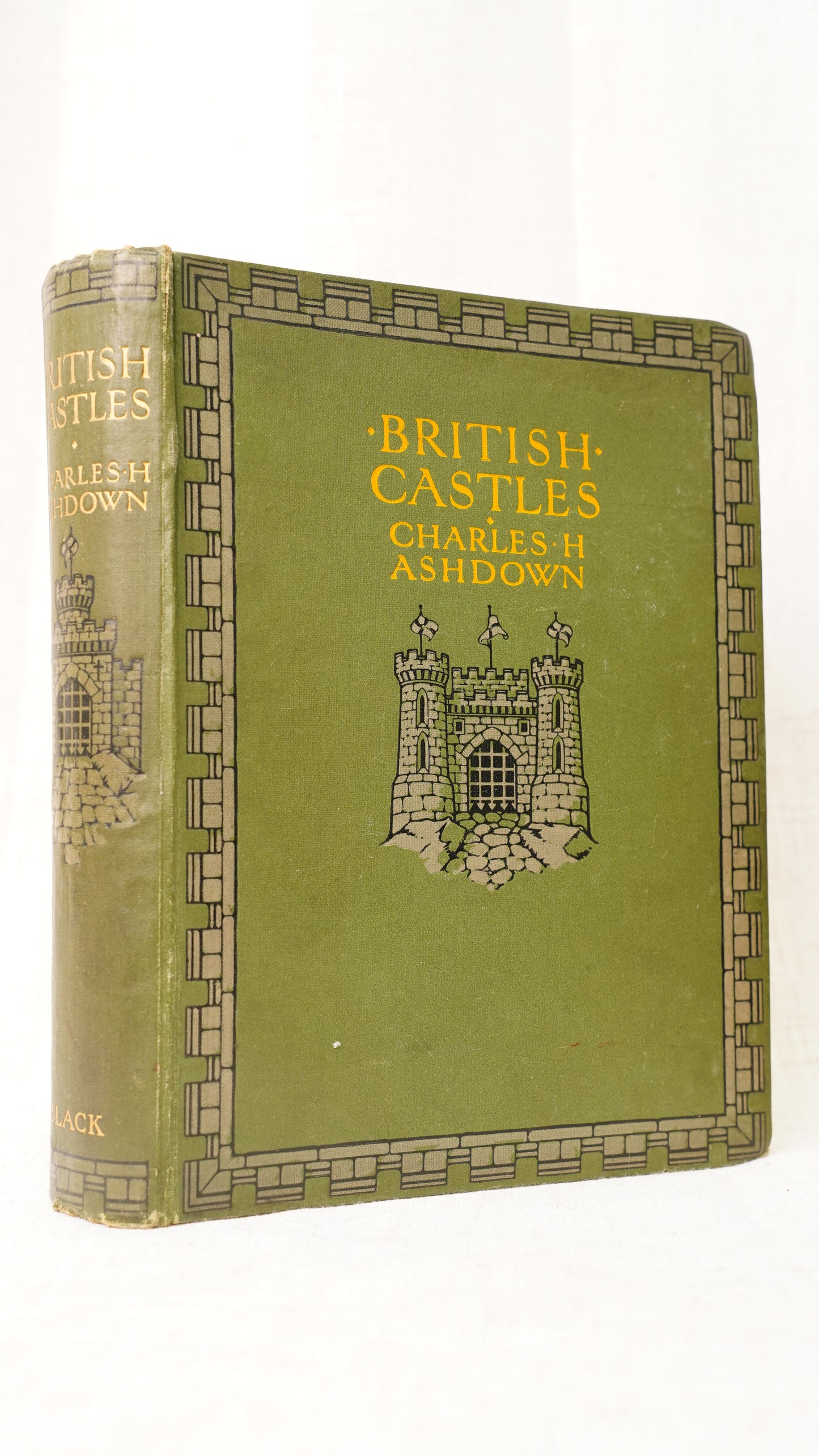 Antique British Castles Charles Ashdown 1911 Illustrated Color Plates