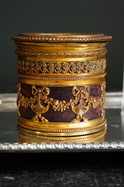 *RESERVED* Antique French Ormolu String Holder