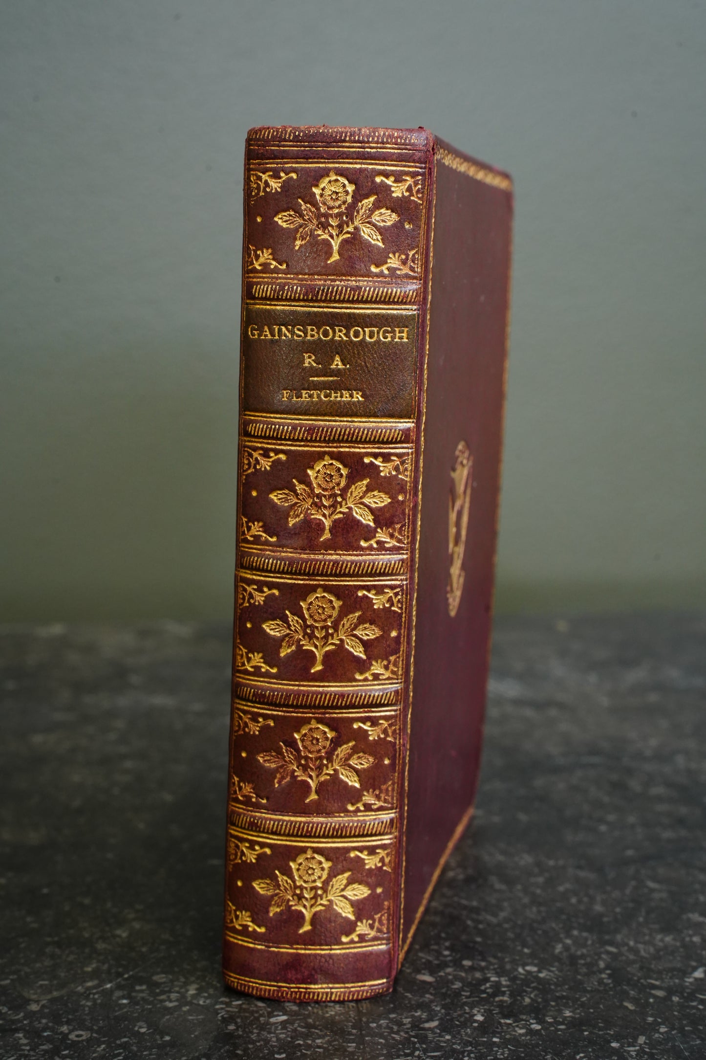 Antique Thomas Gainsborough R.A. Fletcher 1904 Prize Leather Binding