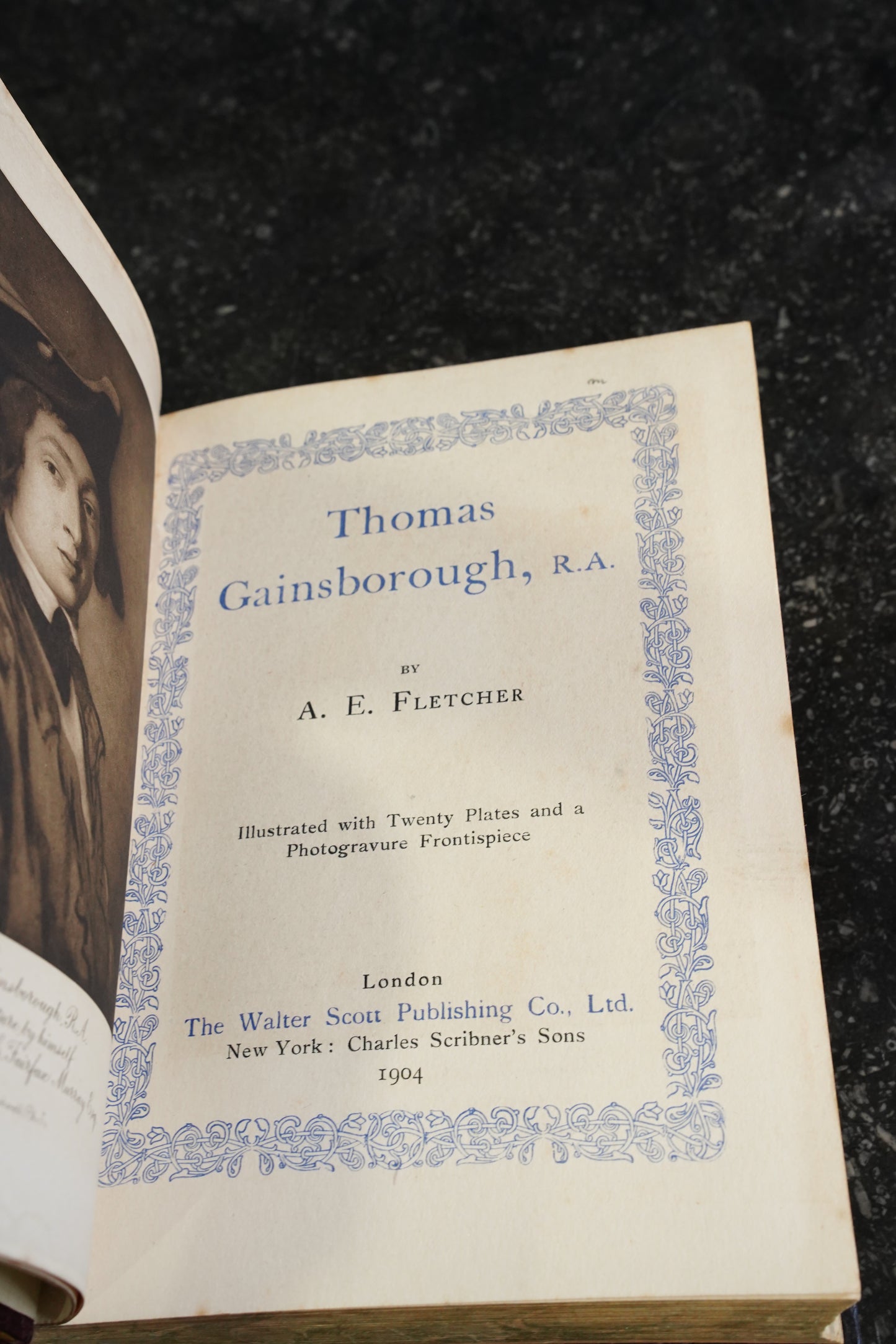 Antique Thomas Gainsborough R.A. Fletcher 1904 Prize Leather Binding