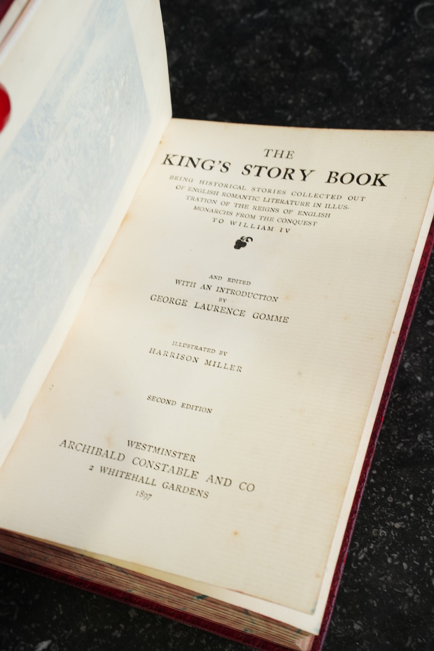*RESERVED* The King's Story Book Gomme Christ's Hospital Prize Binding 1897