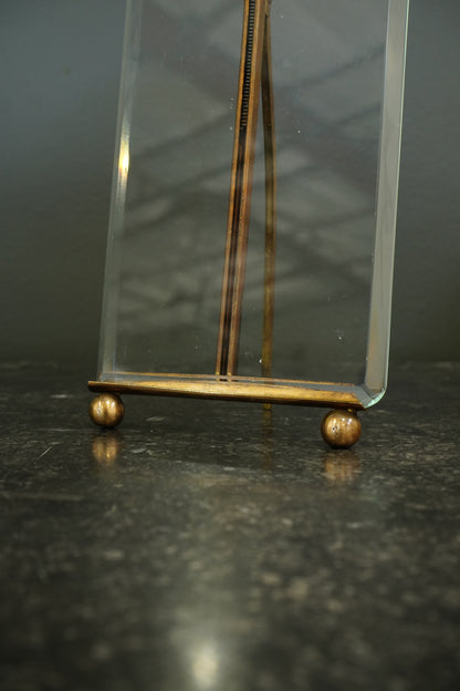 Vintage French Brass Tension Picture Frame