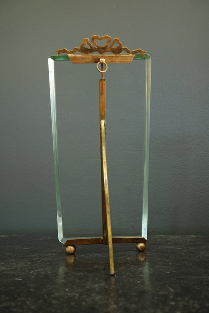 Vintage French Brass Tension Picture Frame