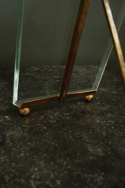 Vintage French Brass Tension Picture Frame