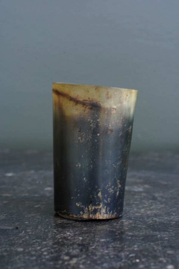 Antique English Horn Tumbler, Ca. 1890