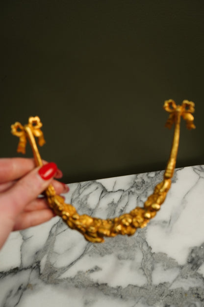 Antique French Gilt Bronze Garland Salvage